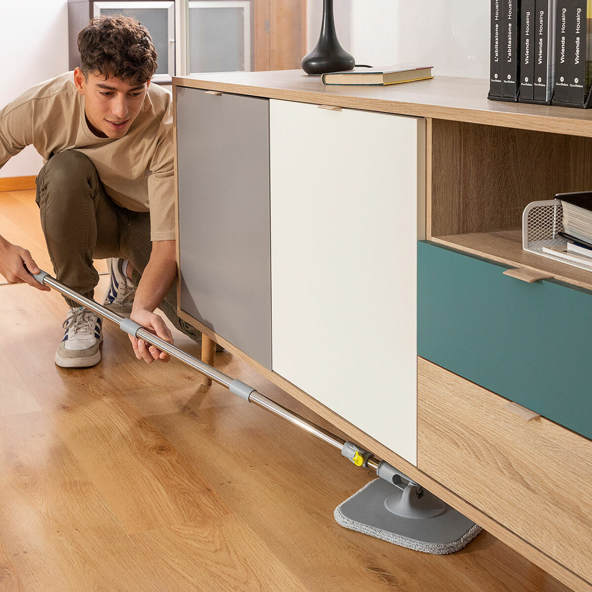 360° Self-Cleaning Spin Mop with Dual Bucket