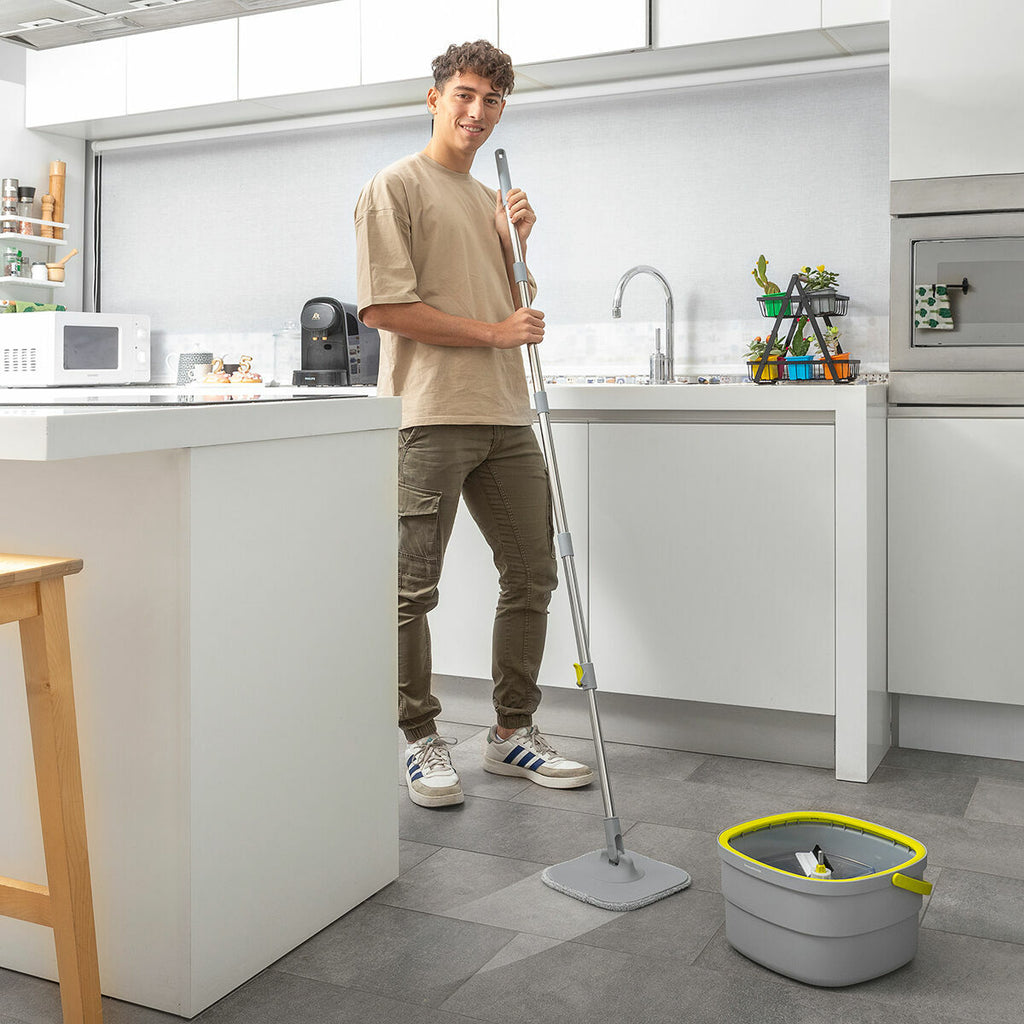 360° Self-Cleaning Spin Mop with Dual Bucket