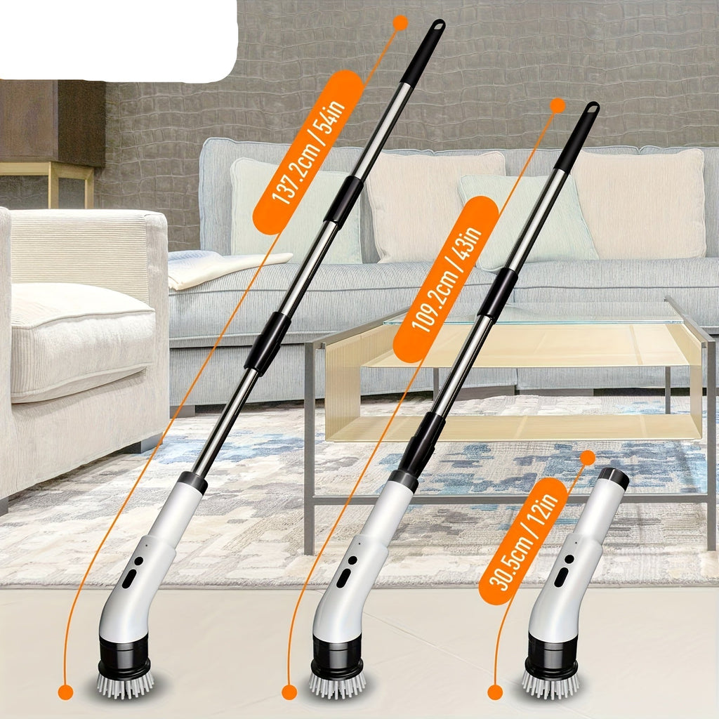 Electric Spin Scrubber | Cordless Cleaning Brush with 9 Brush Heads